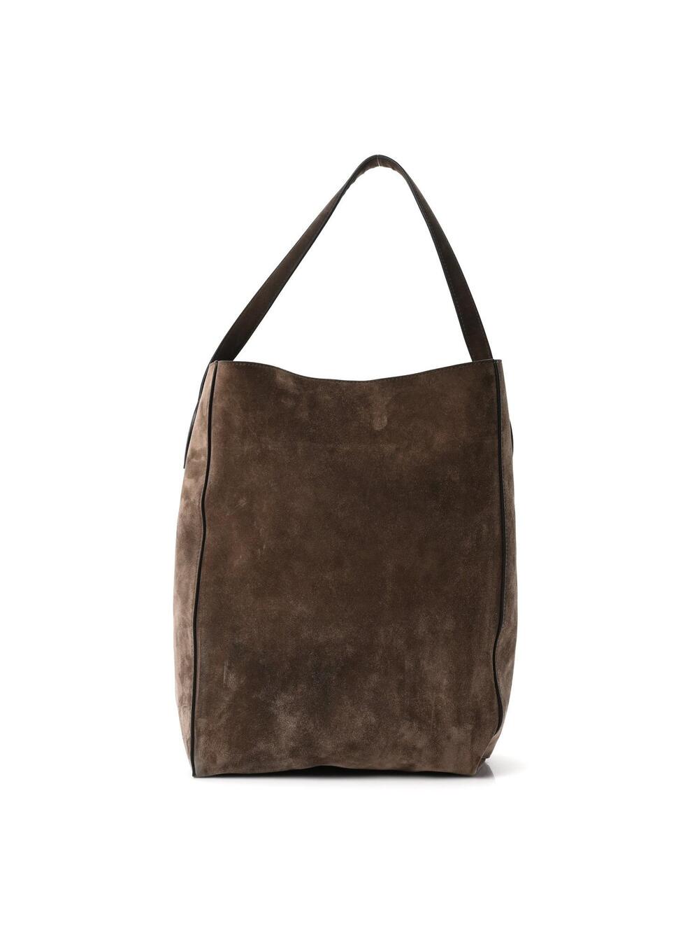 Khaite Suede Calfskin Frida Tote Brown #334338K10B